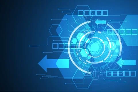 Vector abstract background technology innovation. Illustrazione stock