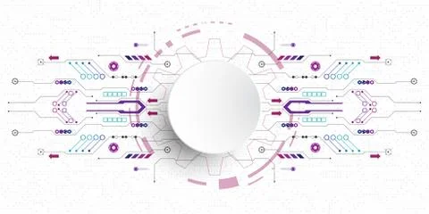 Vector abstract background technology innovation. イラスト素材