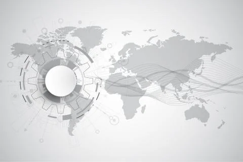 Vector abstract background technology innovation. イラスト素材