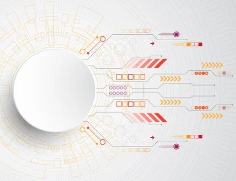 Vector abstract background technology innovation. Stock Illustration