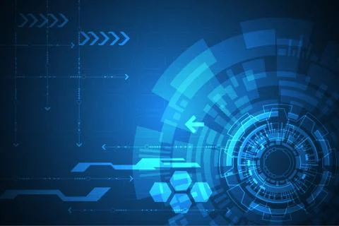 Vector abstract background technology innovation. Stock Illustration