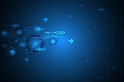 Vector abstract background technology innovation. Stock Illustration