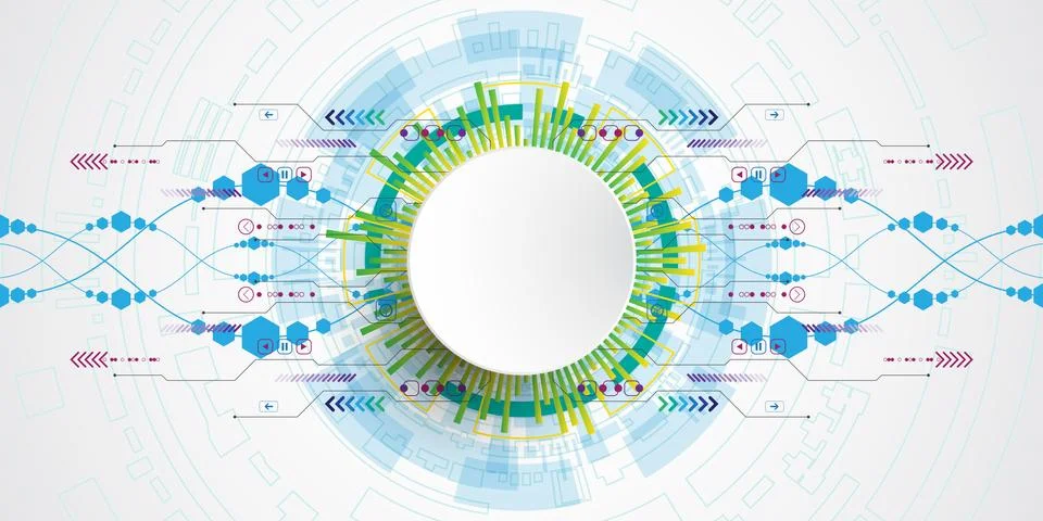 Vector abstract background technology innovation. Stockillustratie