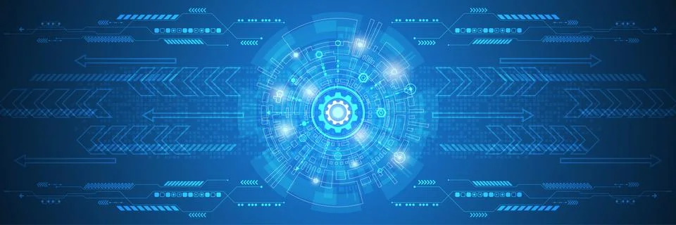Vector abstract background technology innovation. Stock Illustration
