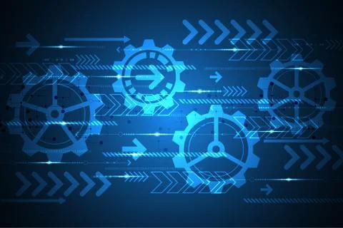 Vector abstract background technology innovation. Stock Illustration