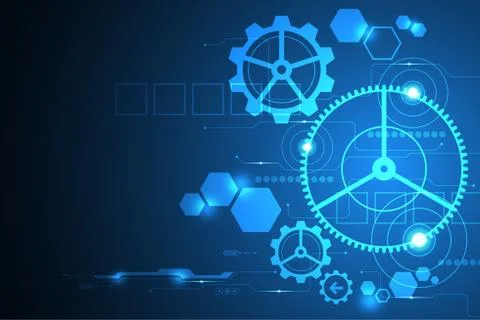 Vector abstract background technology innovation. Stock Illustration