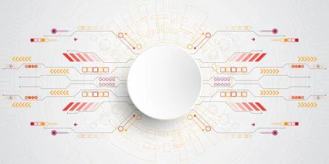 Vector abstract background technology innovation. Stock Illustration