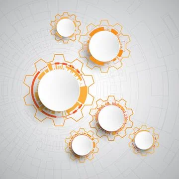 Vector abstract background technology innovation. Stock Illustration