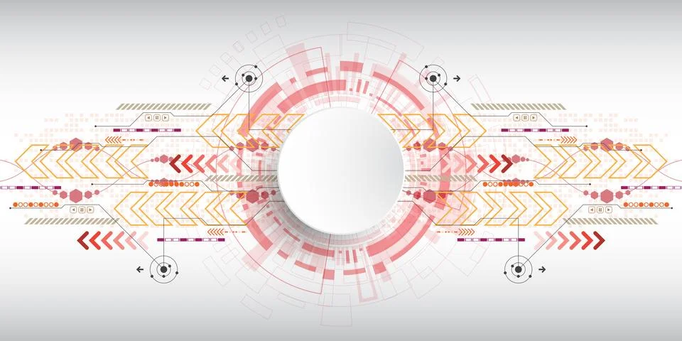 Vector abstract background technology innovation. Stock Illustration