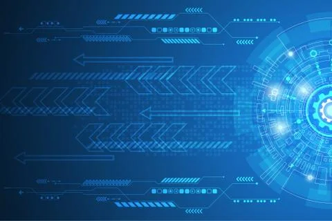 Vector abstract background technology innovation. Stock Illustration