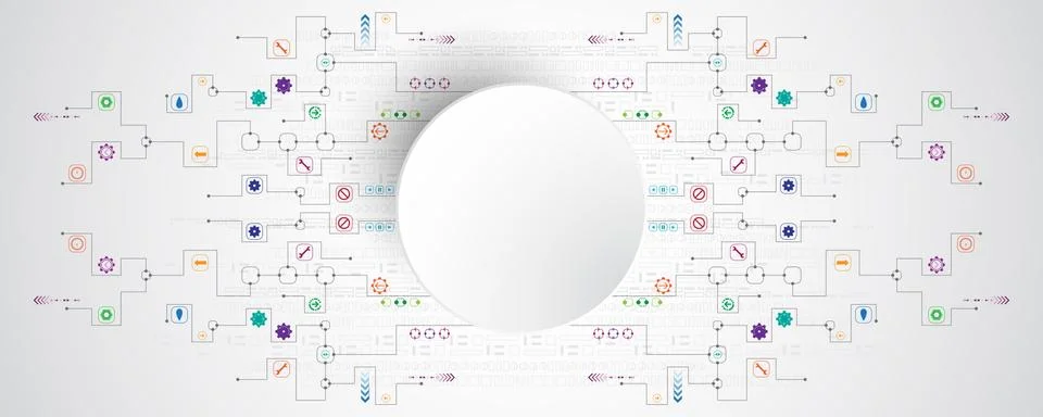Vector abstract background technology innovation. イラスト素材