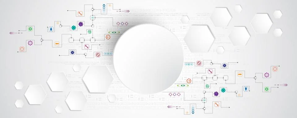 Vector abstract background technology innovation. Stock-Illustration