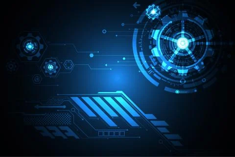 Vector abstract background technology innovation. Stock Illustration