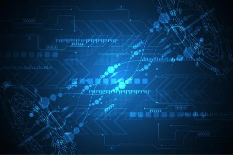 Vector abstract background technology innovation. Illustrazione stock