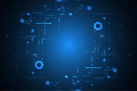 Vector abstract background technology innovation. Stock-Illustration