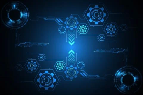 Vector abstract background technology innovation. Stock Illustration