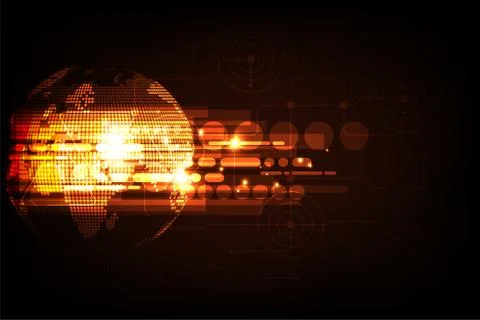 Vector abstract background technology innovation of the future world. イラスト素材