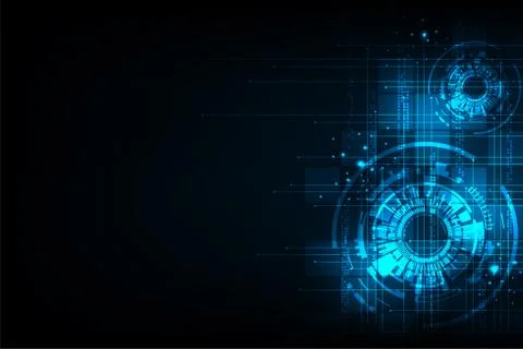 Vector abstract background technology innovation of the future. Stock Illustration