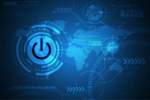 Vector abstract background technology interface. 스톡 일러스트