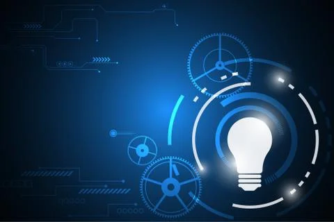 Vector abstract background technology lamp concept. Stock Illustration