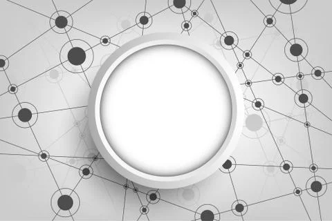 Vector abstract background technology network design. Stock Illustration