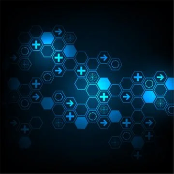 Vector abstract background technology network design. Stock Illustration