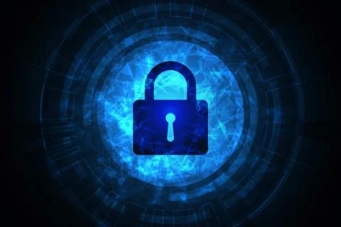 Vector abstract background technology security. Illustrazione stock