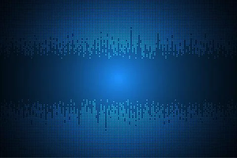 Vector abstract background technology sound. Stock Illustration