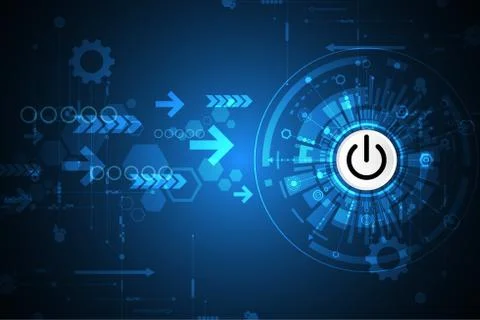 Vector abstract background technology switch concept. Stock-Illustration