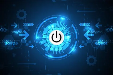 Vector abstract background technology switch design. Stock Illustration