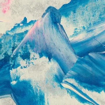 Vector abstract background texture brush stroke hand painted with acrylic pai Stock Illustration