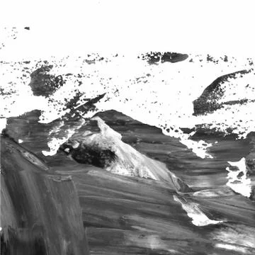 Vector abstract background texture brush stroke hand painted with acrylic pai Stock Illustration