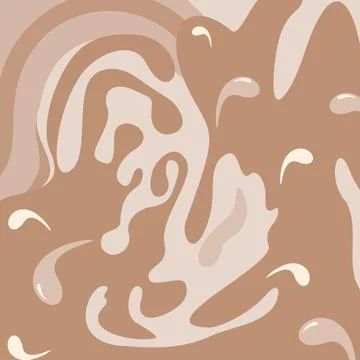 Vector abstract background texture in trendy coffee shades. Coffee Bean Day Illustrazione stock