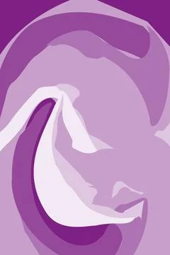 Vector Abstract background texture in trendy soft violet shade. Vertical Stock Illustration