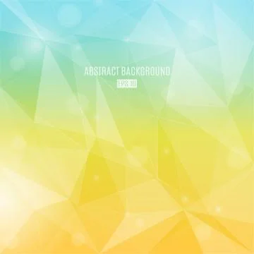 Vector abstract background with transparent triangles in autumn colors. Moder Stock Illustration