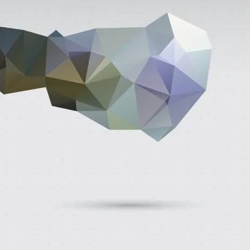 Vector abstract background of the triangle Stock Illustration