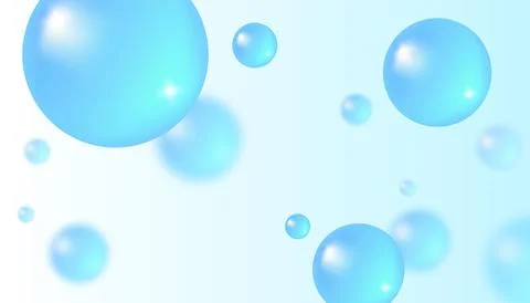 Vector abstract background with water bubbles. Trendy vector background in .. Illustrazione stock