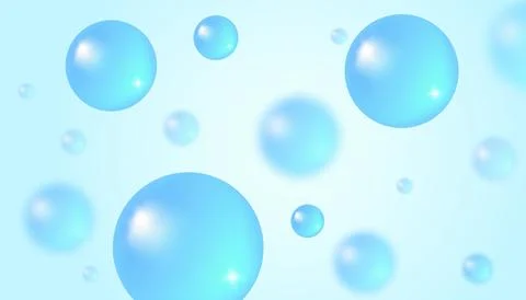 Vector abstract background with water bubbles. Trendy vector background in .. Stock Illustration