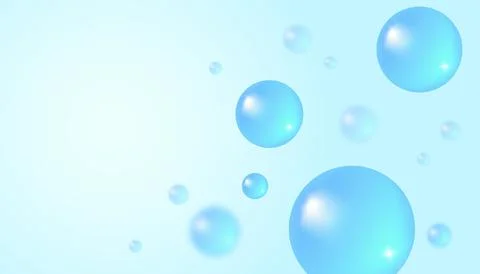 Vector abstract background with water bubbles. Trendy vector background in .. Illustration