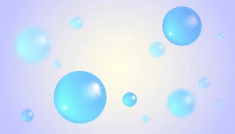 Vector abstract background with water bubbles. Trendy vector background in .. Stock Illustration