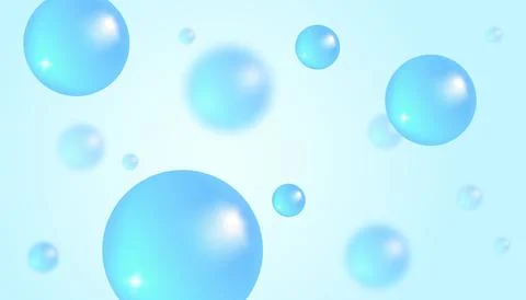 Vector abstract background with water bubbles. Trendy vector background in .. Stock Illustration