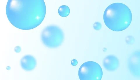 Vector abstract background with water bubbles. Trendy vector background in .. Stock Illustration