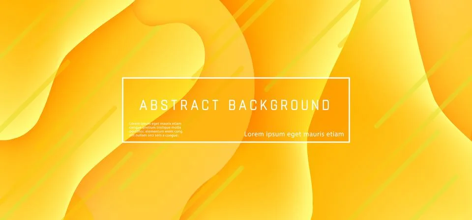Vector abstract background wave motion flow yellow Illustrazione stock