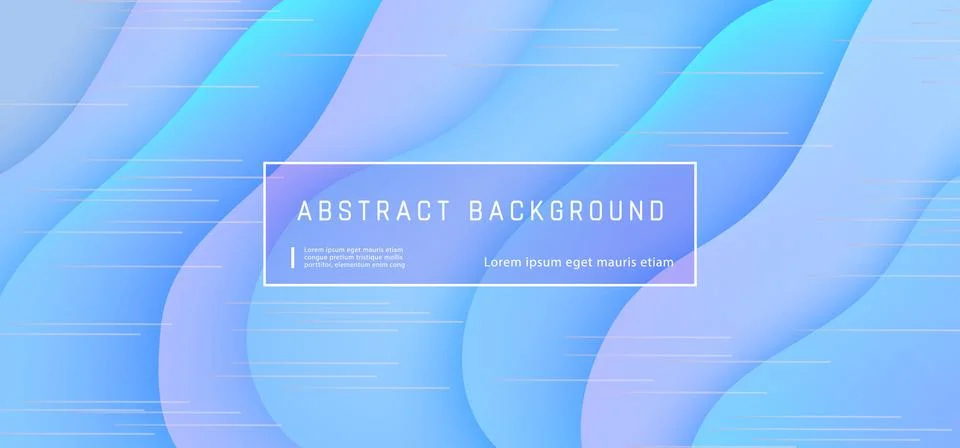 Vector abstract background wave motion flow blue Stock Illustration