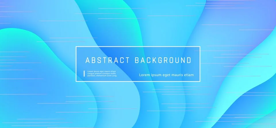 Vector abstract background wave motion flow blue Stock Illustration