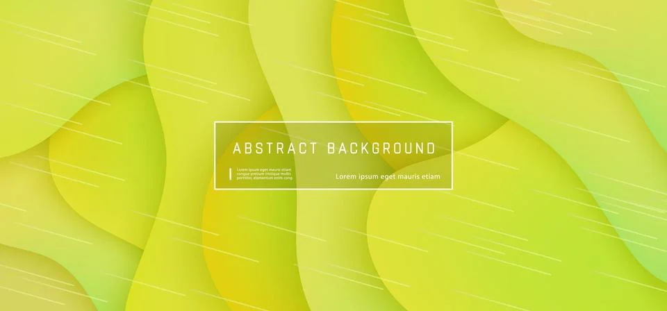Vector abstract background wave motion flow yellow Stock Illustration