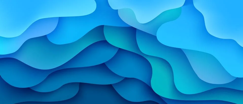 Vector abstract background wave motion flow blue Illustrazione stock