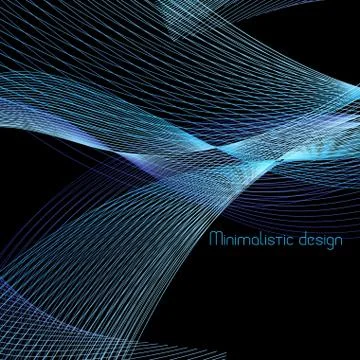 Vector abstract background with waves Illustrazione stock