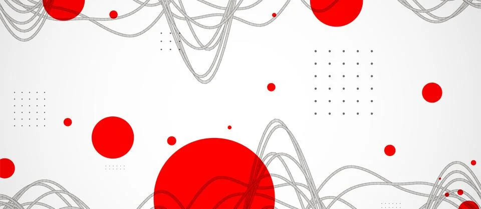 Vector abstract background with a wireframe dynamic waves, line and particles Stock Illustration