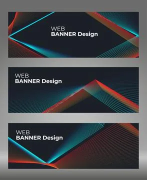Vector abstract banner with colored dynamic waves, lines. イラスト素材